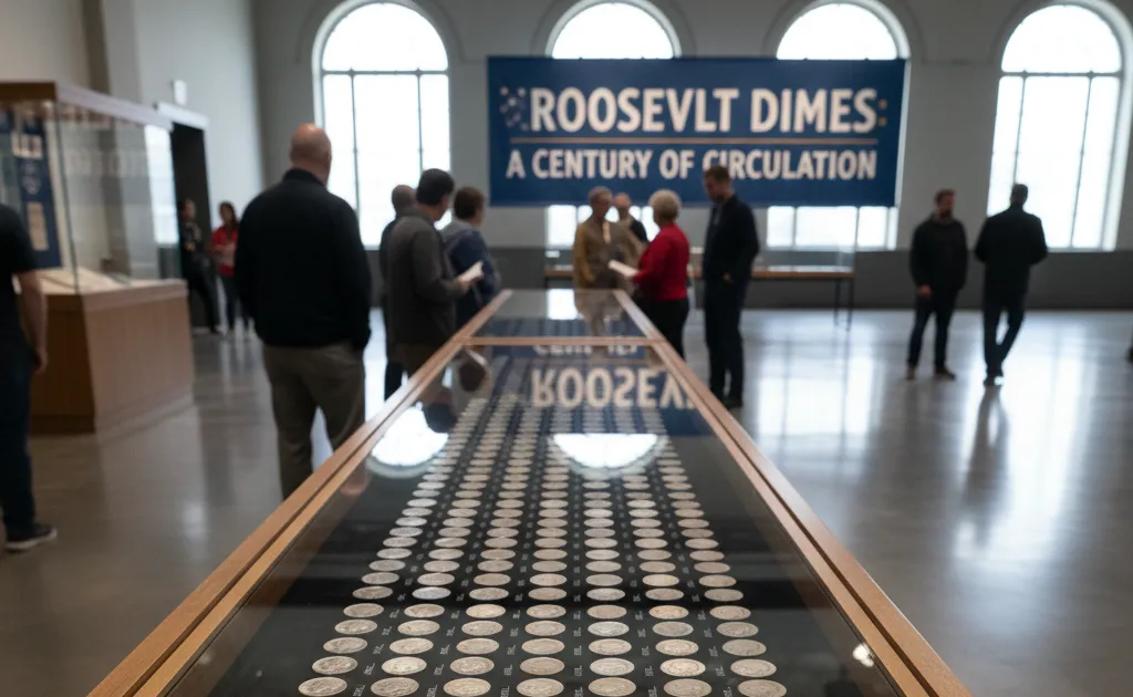 Roosevelt Dimes at the exhibition